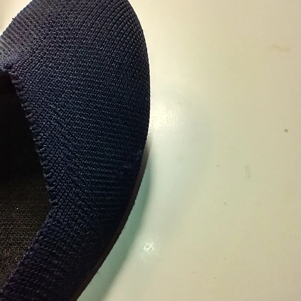 Rothy’s The Flat Navy Blue Knit Round Toe Slip On Flats Shoes Women's sz 8.